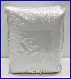 (1) NEW Pottery Barn Broadway 100 x 108 BLACKOUT CurtainWhite