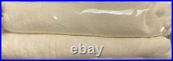 (1) Pottery Barn Belgian Flax Linen Drape Curtain Panel 100x96 Classic Ivory NEW