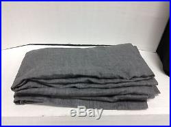 1 Pottery Barn Emery Blackout Linen Drapes Panels Curtains Lined Double 100x84