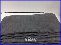1 Pottery Barn Emery Blackout Linen Drapes Panels Curtains Lined Double 100x84