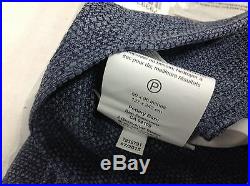 1 Pottery Barn Everyday 3 in 1 Drapes Window Curtains Panels 50x84 ink blue