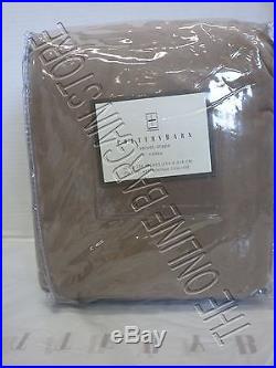 1 Pottery Barn Velvet Drapes Curtains Panels Lined Taupe Pole Pocket Top 100x124