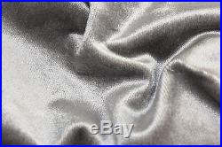 $208 NEW Pottery Barn Shiny VELVET Drape Gray Grey Curtains 50 x 84 96 108