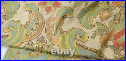 2- AWESOME Pottery Barn Simone Drapes Curtains 50x96 Multi Color Beige Green