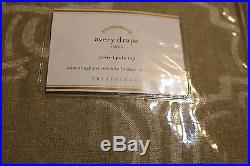 2 New Pottery Barn Avery Linen/cotton Natural Neutral Curtains Panels 84 Nwt