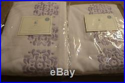 2 New Pottery Barn Kids Mia Blackout Lined Curtains Panels 84 Lavender