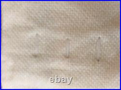 2 POTTERY BARN Crewel Embroidered Margaritte Curtains Cotton Linen 50x96 Lined