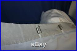2 POTTERY BARN DUPIONI SILK/ Ivory 50 X 84 Curtains Drapes/Lined/Blackout