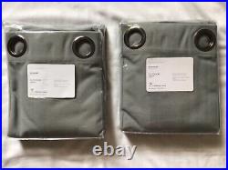 2 POTTERY BARN OUTDOOR GROMMET CURTAINS 50x84 GRAY NEW