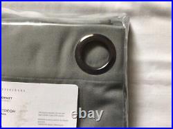 2 POTTERY BARN OUTDOOR GROMMET CURTAINS 50x84 GRAY NEW