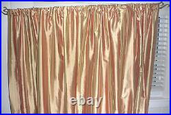 2 Pairs Pottery Barn Lined Drapes/Curtains 4 Panels 49 W x 90 L & Hardware