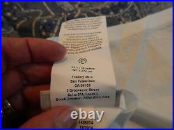 2 Panels POTTERY BARN Leanne Blue Paisley Long Lined Curtains 50 x 108! Nice