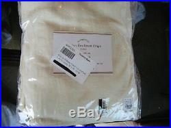 2 Pottery Barn BELGIAN FLAX LINEN curtains drapes 50 96 ivory New in package
