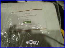2 Pottery Barn BELGIAN FLAX LINEN curtains drapes 50 96 white cotton lining New