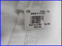 2 Pottery Barn Belgian Flax Linen Blackout Curtains 100 x 84 White 17135