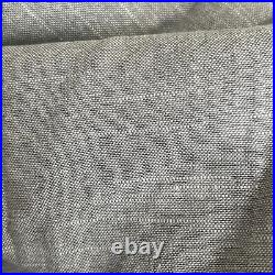2 Pottery Barn Belgian Flax Linen Filtered Curtains 50x108 3-in-1 Pole Gray EUC