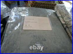 2 Pottery Barn Belgian Linen cotton lining Curtains drapes 50 84 Blue chambray