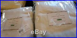 2 Pottery Barn Classic Belgian Flax Linen Blackout Curtain 50 108 white New
