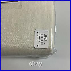 2 Pottery Barn Classic Belgian Flax Linen Curtains Drapes 50 x 84, Ivory / Lined