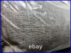 (2) Pottery Barn Classic Belgian Flax Linen Curtains Drapes, Chambray Gray 50x84