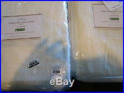 2 Pottery Barn Classic Belgian Flax Linen Curtains drapes Classic Ivory 50 x 96