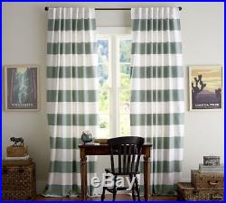 2 Pottery Barn Classic Stripe panels drapes 50 X 108 New