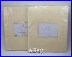 2 Pottery Barn Classic Voile Drapes Panels Curtains Pole Top 96 Ivory S/ 2 #212