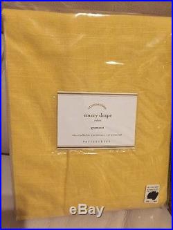 2 Pottery Barn Emery Grommet Cotton Lining drapes Curtains panels 96 marigold