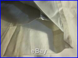 2 Pottery Barn Emery Linen/Cotton Pole Top Blackout Curtains White 50x108 Drapes