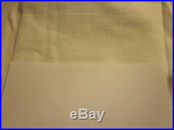 2 Pottery Barn Emery Linen Grommet Top Blackout Curtains White 50x108 Drapes New