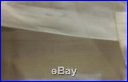 2 Pottery Barn Emery Linen Grommet Top Curtains White 50x96 Drapes New Free Ship