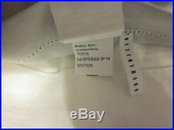 2 Pottery Barn Emery Linen Pole Top Blackout Curtains White 100x96 Drapes New