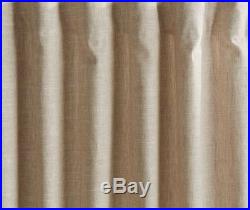 2 Pottery Barn Emery Pole Top With Blackout Lining Drapes 50 X 108 OATMEAL