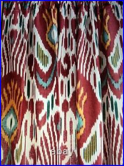 2 Pottery Barn Ikat Curtains 50 X84 #1200