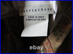 2 Pottery Barn Jacquard Marah Drapery Curtain Panels Paisley 50x96 Lined Vtg HTF