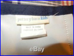 2 Pottery Barn Kids Curtains Blackout Panels 44 X 63 Madras Plaid Drapes EUC
