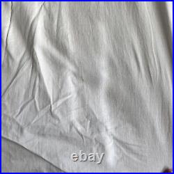 2 Pottery Barn Linen Blend Blackout Curtain Panels Navy Lined 50x84 READ