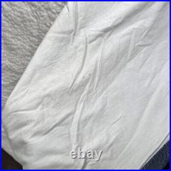 2 Pottery Barn Linen Blend Blackout Curtain Panels Navy Lined 50x84 READ