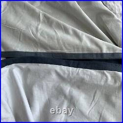 2 Pottery Barn Linen Blend Blackout Curtain Panels Navy Lined 50x84 READ