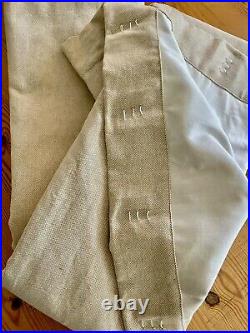 2 Pottery Barn Linen Cotton Curtains Pair 50 X 84 Drapes Curtain Beige Lined