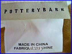 (2) Pottery Barn Linen Cotton Drapes Panel Curtain Light Golden Tan Lined 50x96