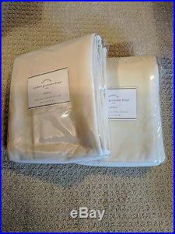 2 Pottery Barn PB Indoor Outdoor Drapes Curtains Grommet 50X108 NATURAL