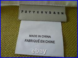 (2) Pottery Barn Panels Curtain Drape Pear Green Linen Top Pocket 50x108