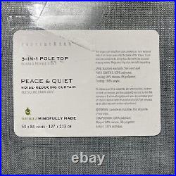 (2) Pottery Barn Peace & Quiet Noise Reducing Curtains Panels Chambray Blue 50x4