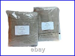 2 Pottery Barn Peyton Drapes Panels Curtains Oatmeal 50x96 New In Package