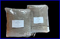 2 Pottery Barn Peyton Drapes Panels Curtains Oatmeal 50x96 New In Package