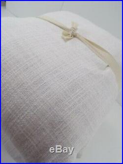 2 Pottery Barn Seaton Textured Curtain Drape Blackout Lined 50x 108 White #7294