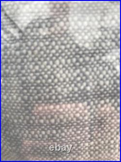 (2) Pottery Barn Seaton Textured Pole Drapes Curtains 50x84 Chambray Blue New