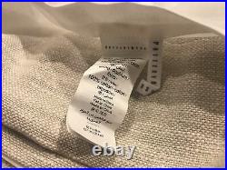 (2) Pottery Barn Seaton Textured Pole Drapes Curtains 50x84 Nuetral- New