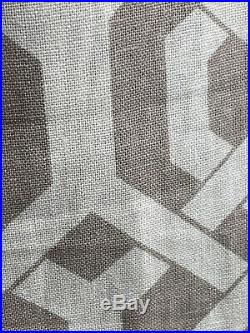 2 Pottery Barn Terri Trellis Drapes Panels Curtains BLACKOUT 50x108 Neutral